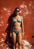 Angelo Triangle Bikini Top - Blue