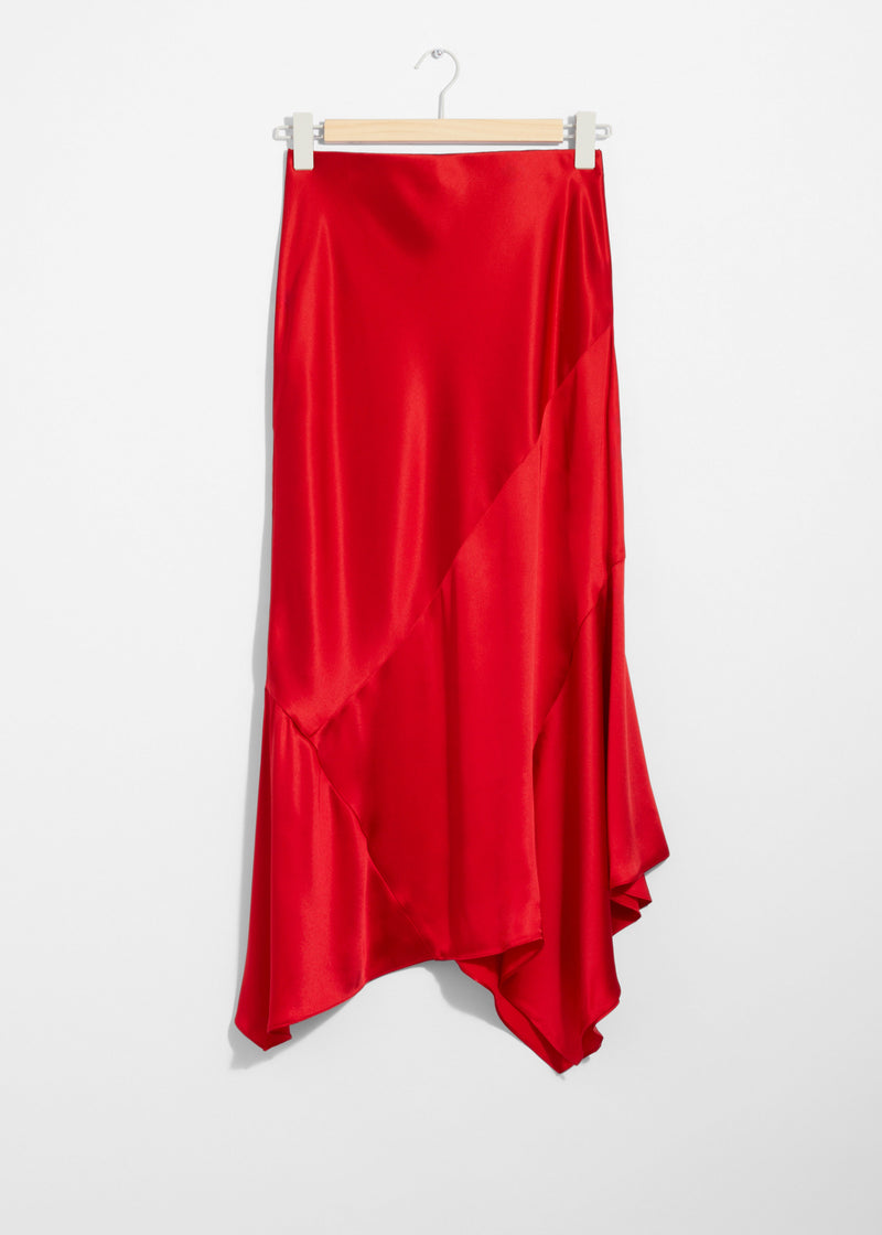 Skirt X Flo Satin Skirt - Red - Women