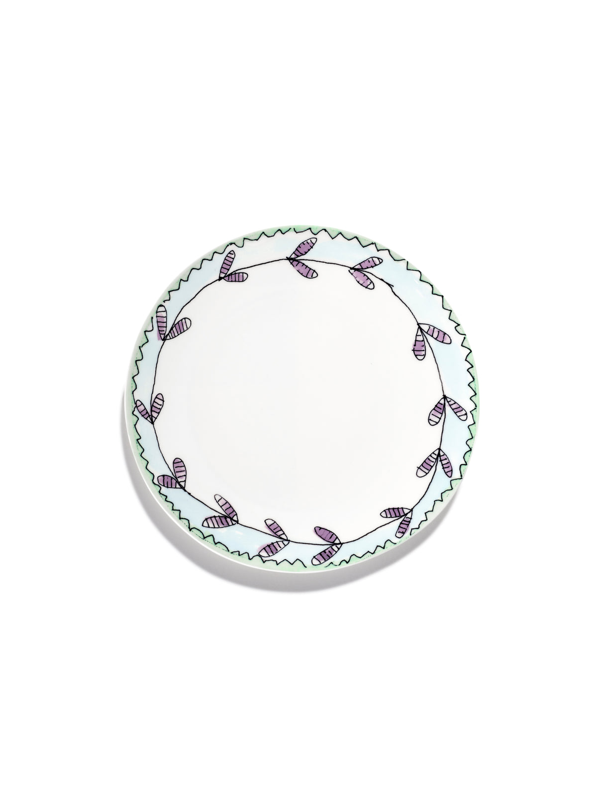 Midnight Flowers - Lot De 2 Assiettes - M - Porcelaine Bone China - Blossom Milk