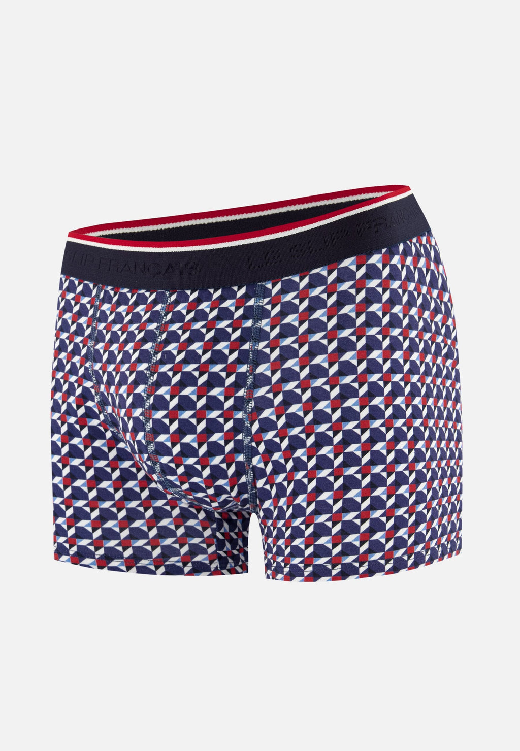 Boxer Marius Puzzle In Cotone - Blu Acciaio