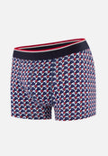 Boxer Marius Puzzle In Cotone - Blu Acciaio