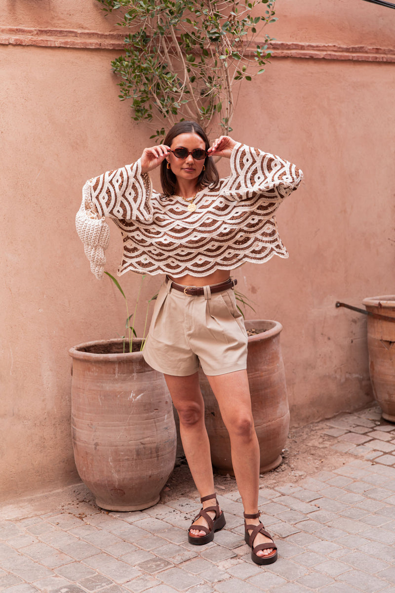AARAN Chocolat - Maille Crochet
