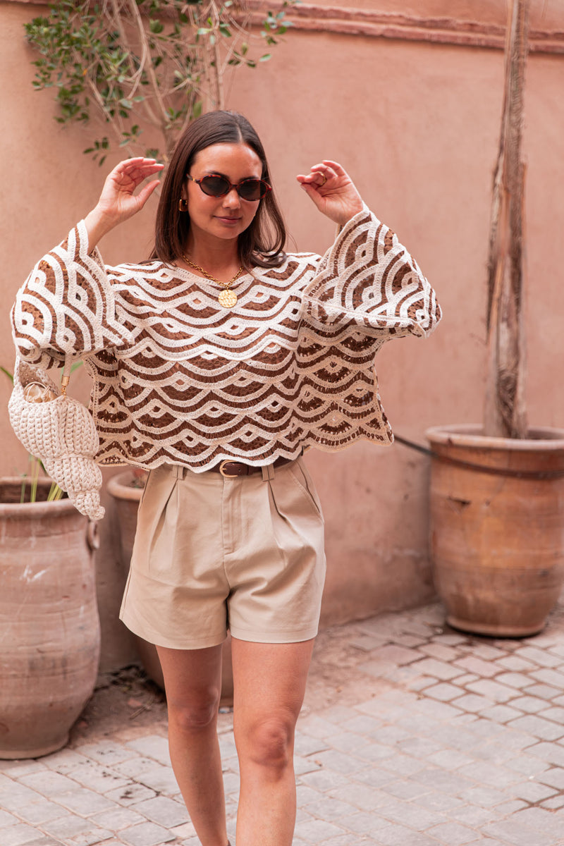 AARAN Chocolat - Maille Crochet
