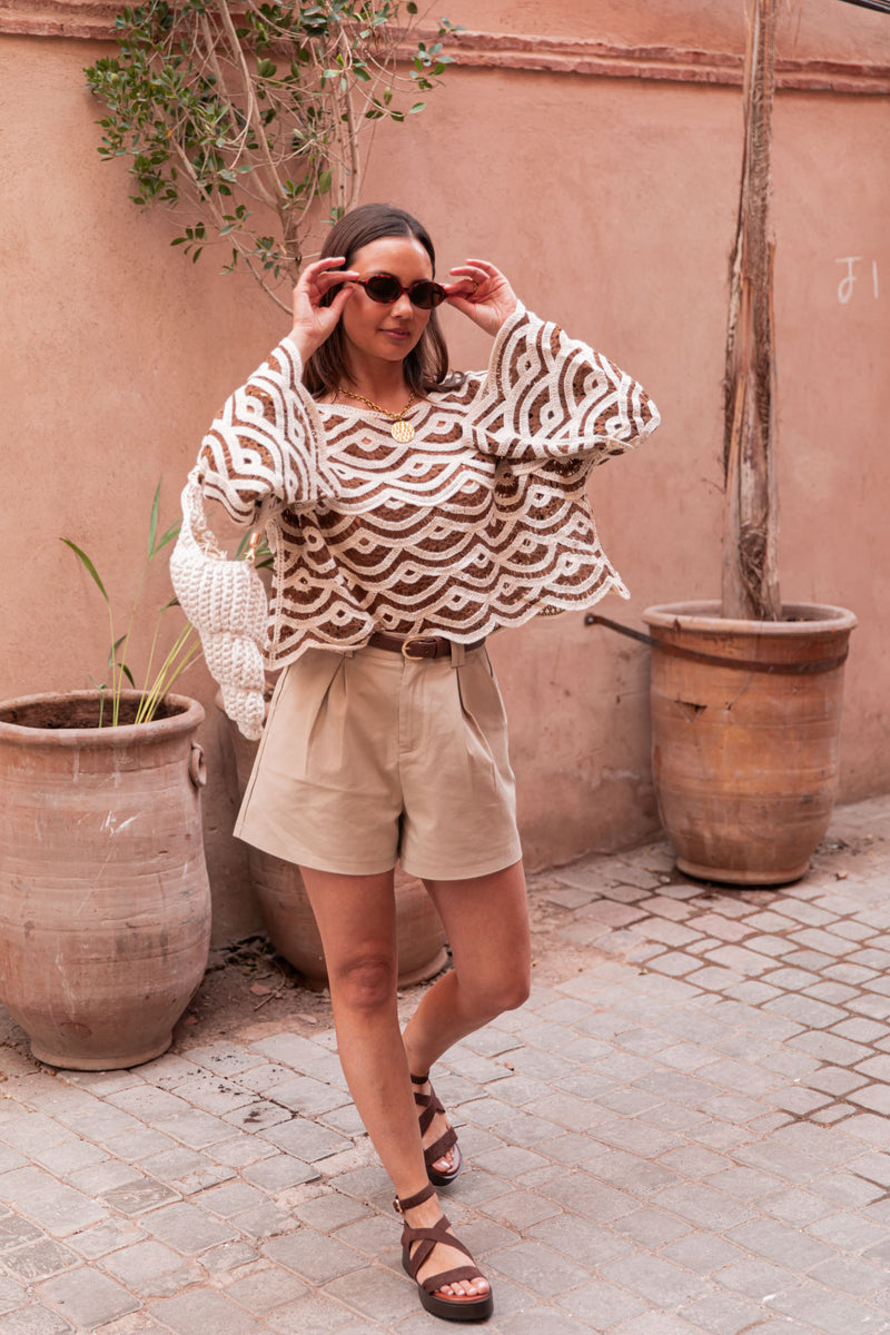 AARAN Chocolat - Maille Crochet