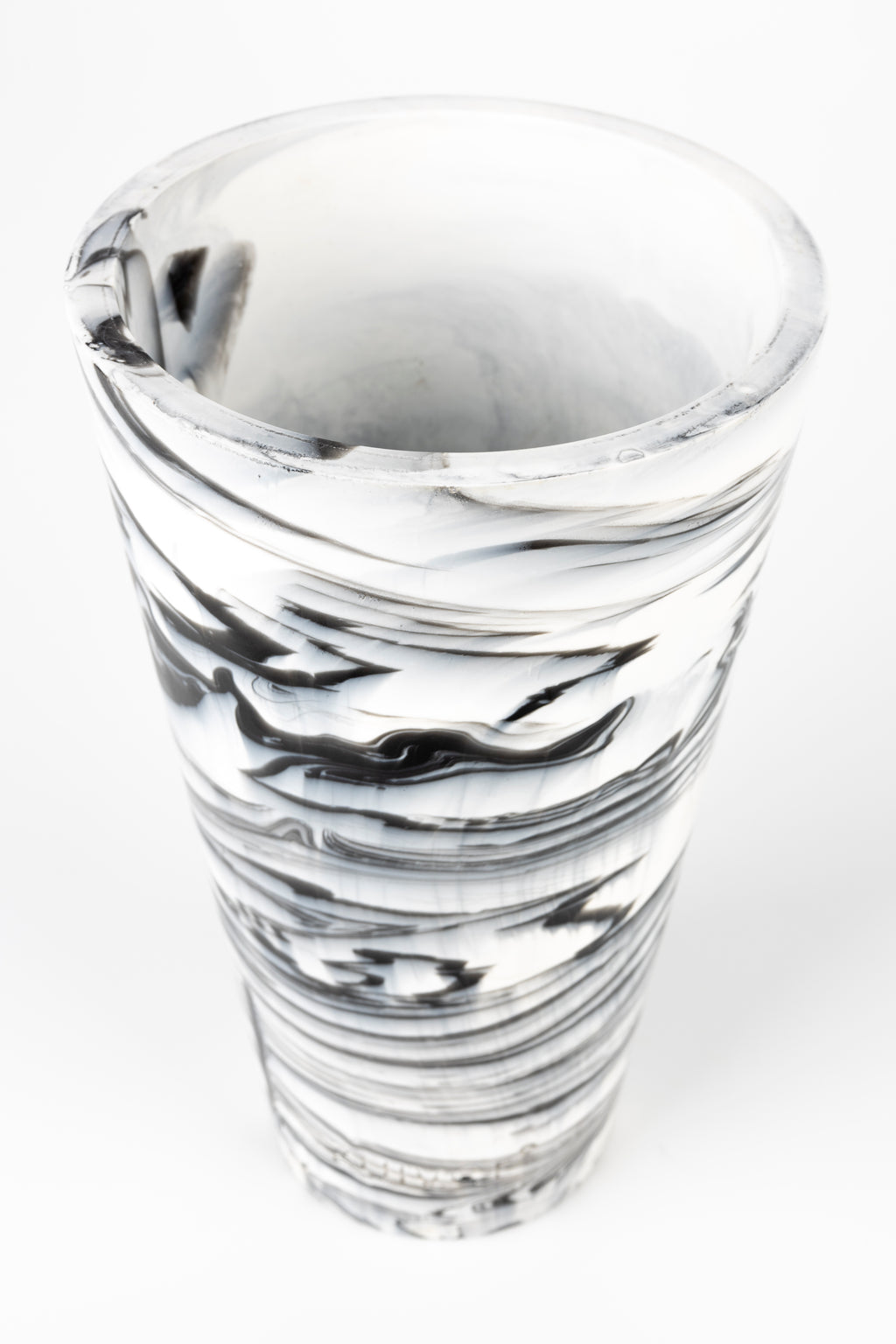 Conic S - Vase - Resin - Black/White/Grey