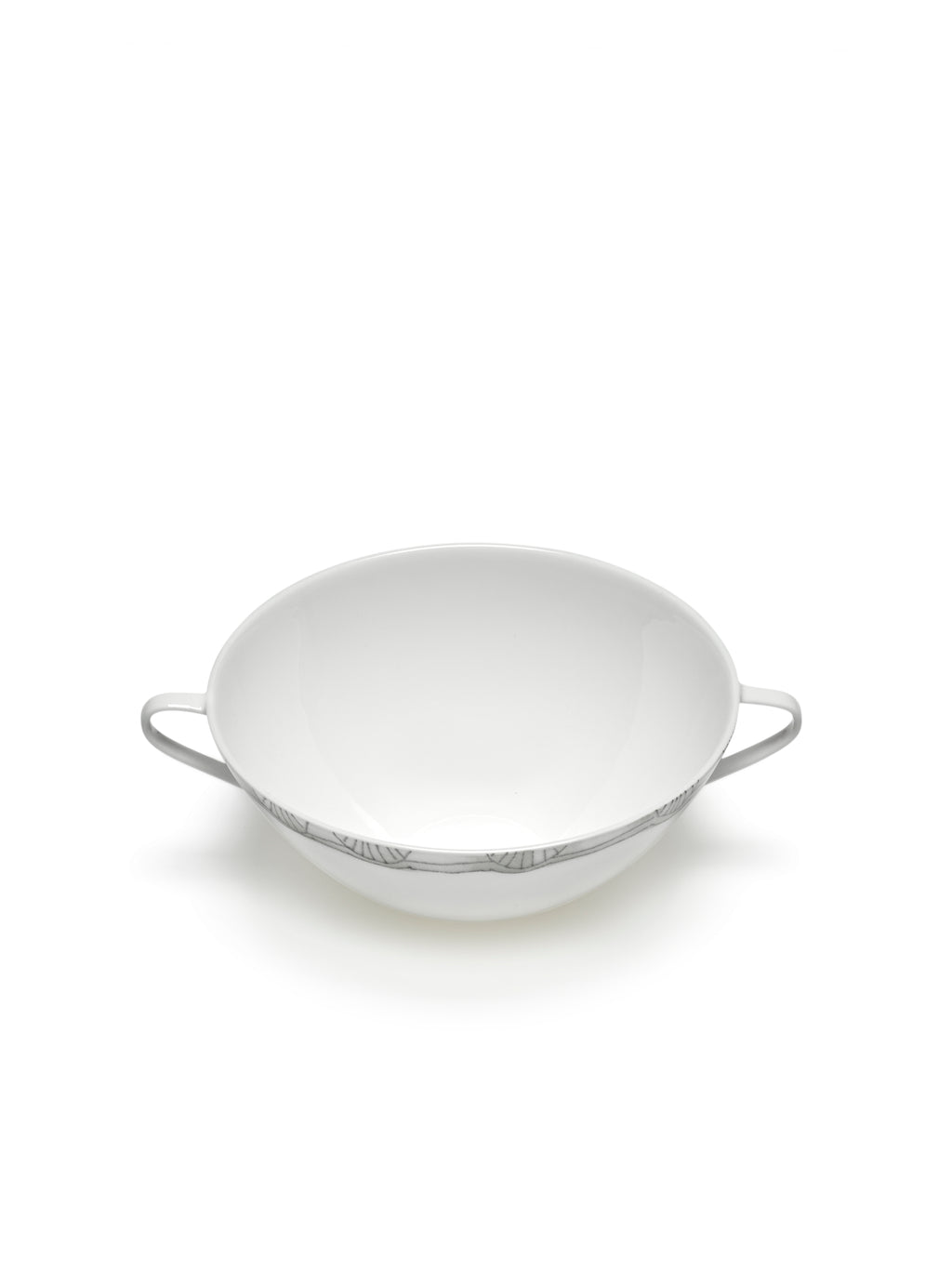 Midnight Flowers - 2er-Set Bouillontassen - Bone-China-Porzellan - Mirtillo Tea