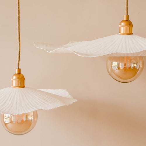 Abat-jour en papier mâché Fleur - INSIDE Box - Shop - Conseil