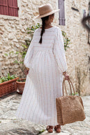 ABELLE Rayée - Robe Gaze De Coton