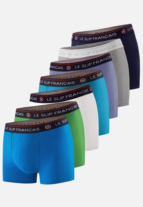 Lot De 7 Boxers En Coton - Multi