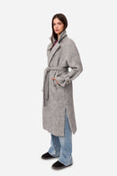 Manteau D'Alpaga Gris