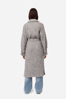 Manteau D'Alpaga Gris