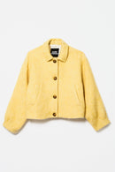Veste En Alpaga Jaune