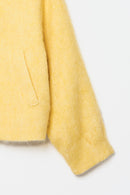 Veste En Alpaga Jaune