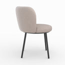 Chaise Aby en tissu beige chiné