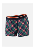 Marius Checked Tartan Print Boxers - Forest Green