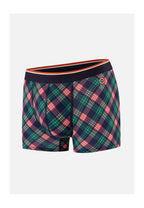 Marius Checked Tartan Print Boxers - Forest Green