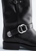 Botas moteras Sasha - Negro