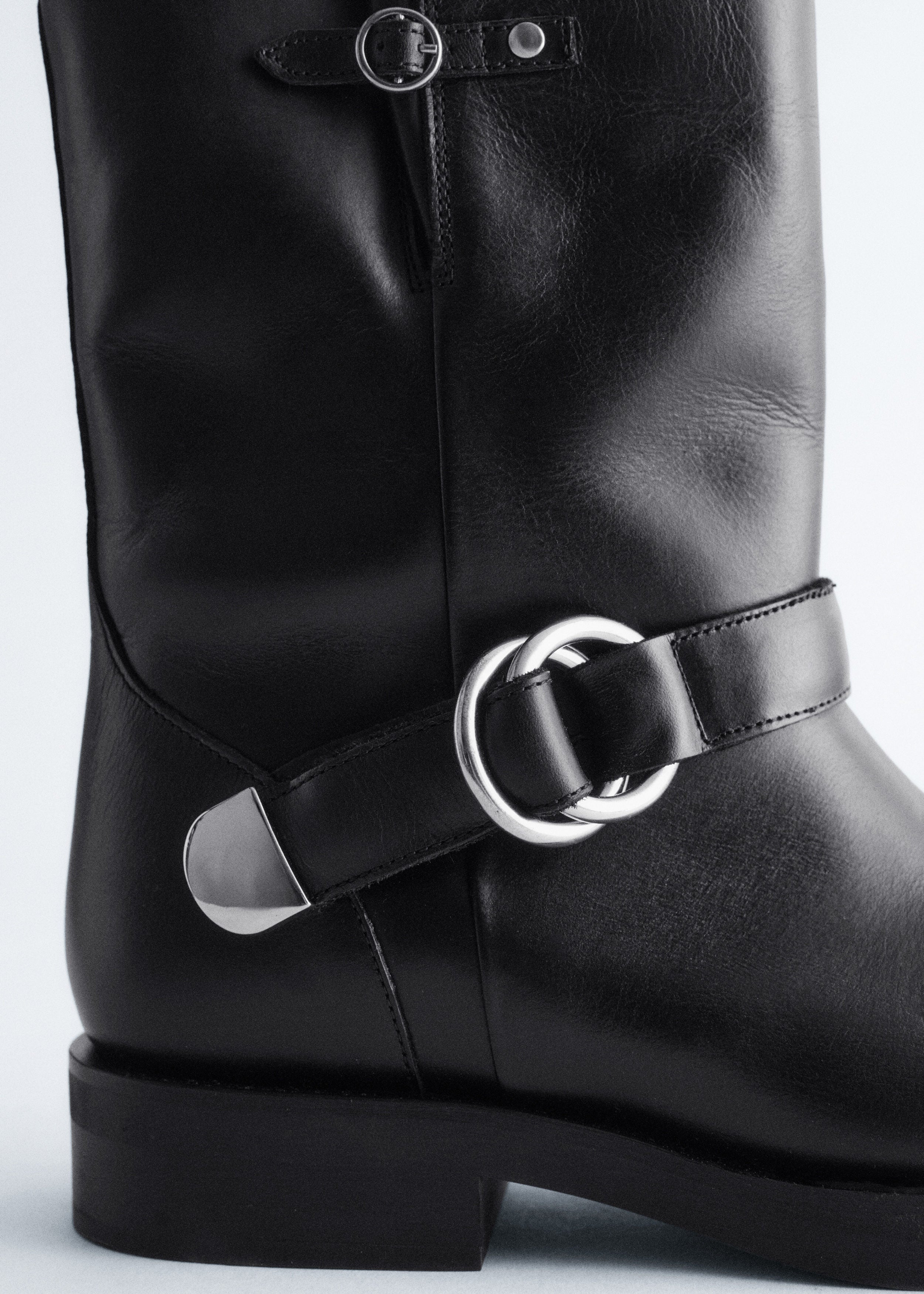 Botas moteras Sasha - Negro