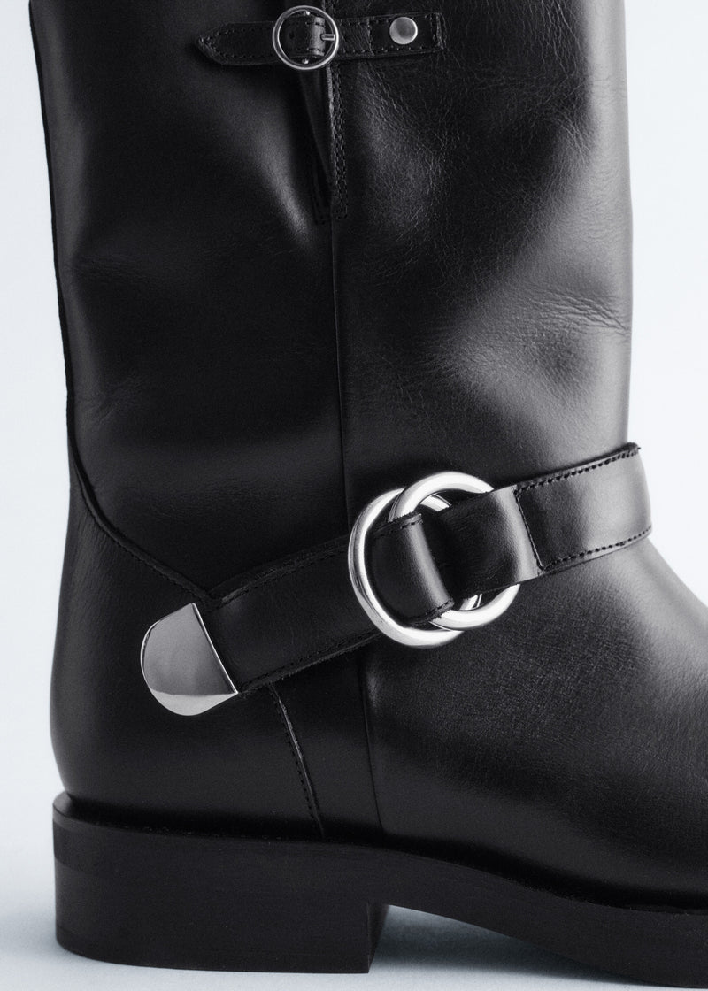Zapatos Sasha Biker Boot - Negro - Mujer