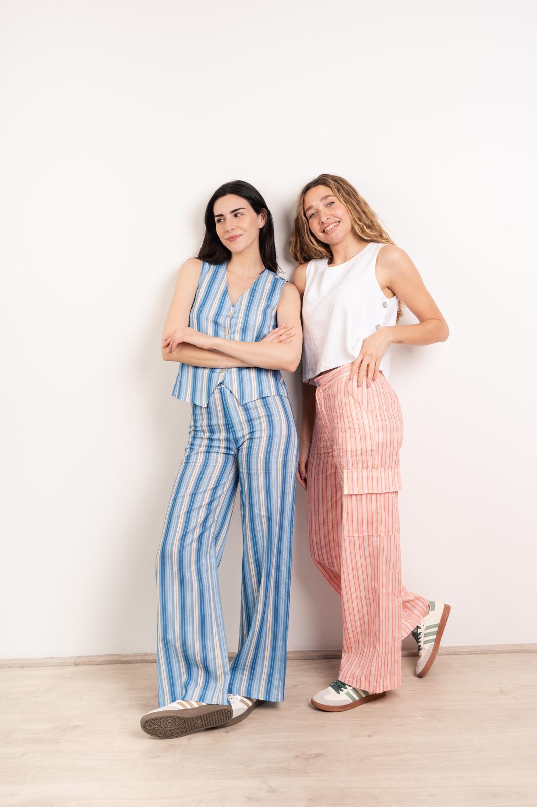 Pantalón Ana Lino Azul