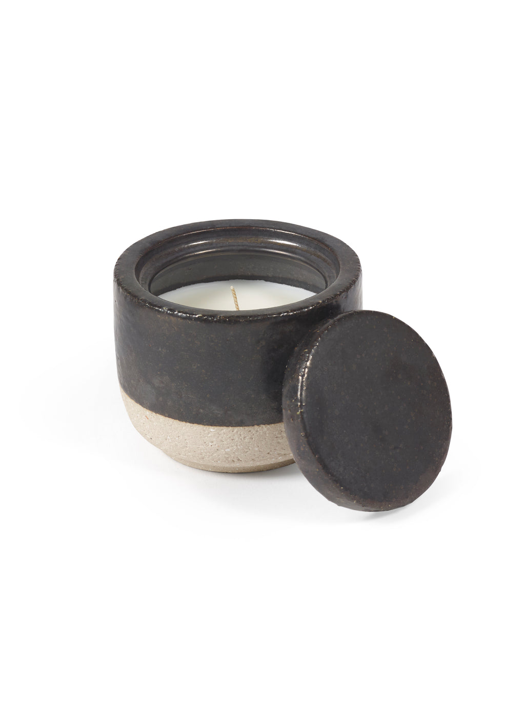Candles Burning Wood - Bougie D'ambiance - S - Cire De Soja Et Paraffine - Titane