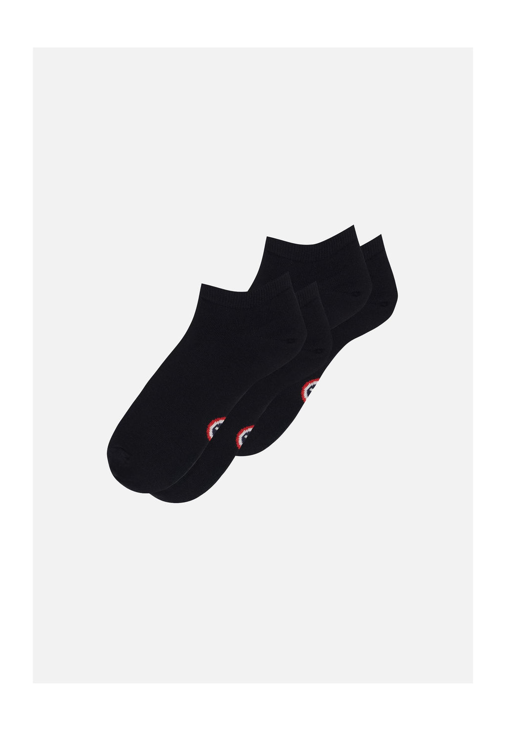 Lot De 2 Chaussettes Basses En Coton - Noires