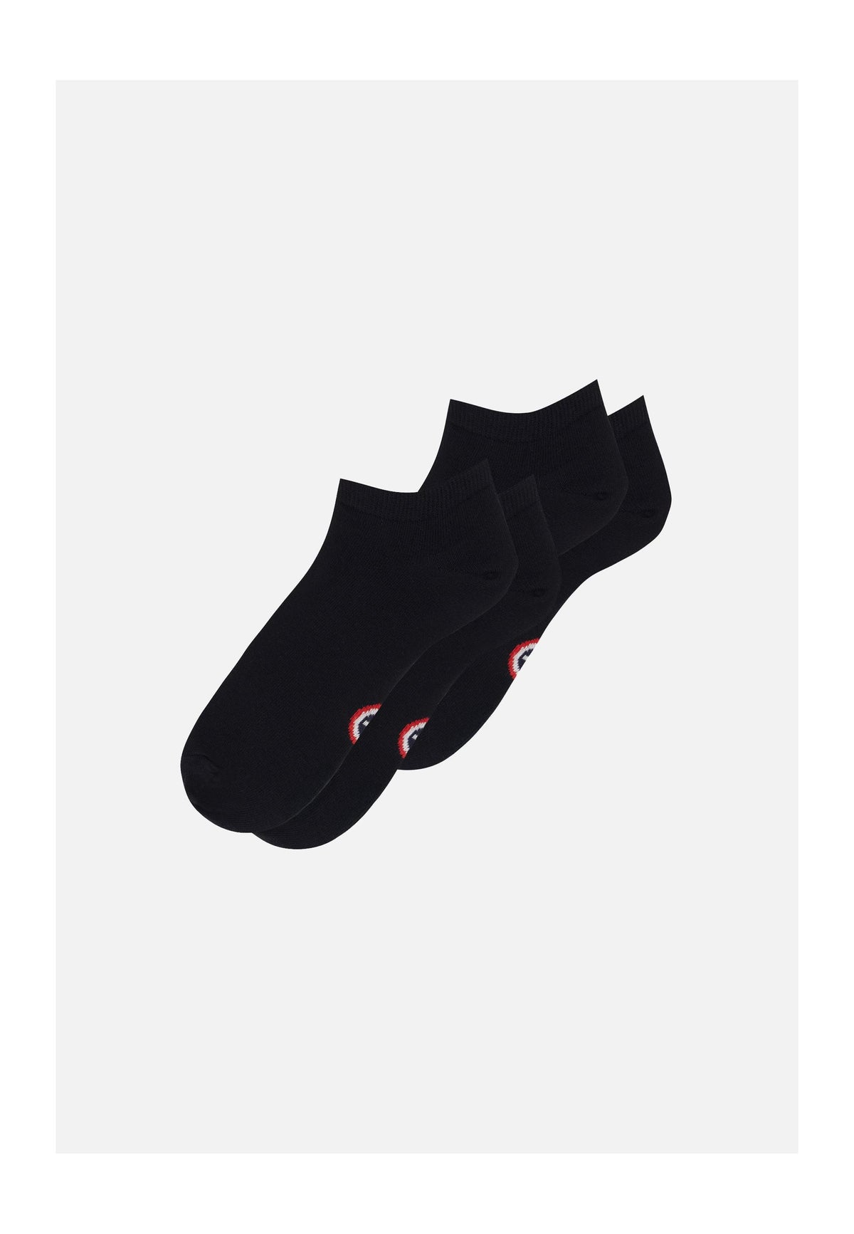 Lot De 2 Chaussettes Basses En Coton - Noires