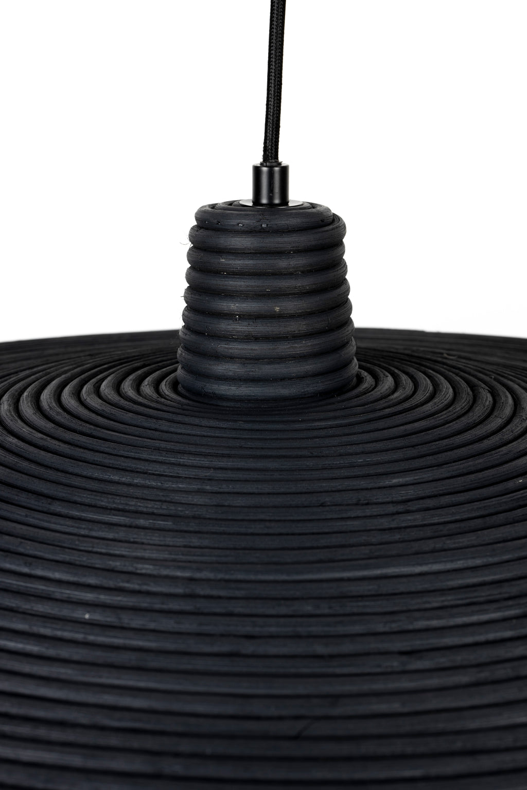 Balance L - Pendant light - Rattan - Black