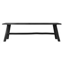Banc noir Toxis 145 cm