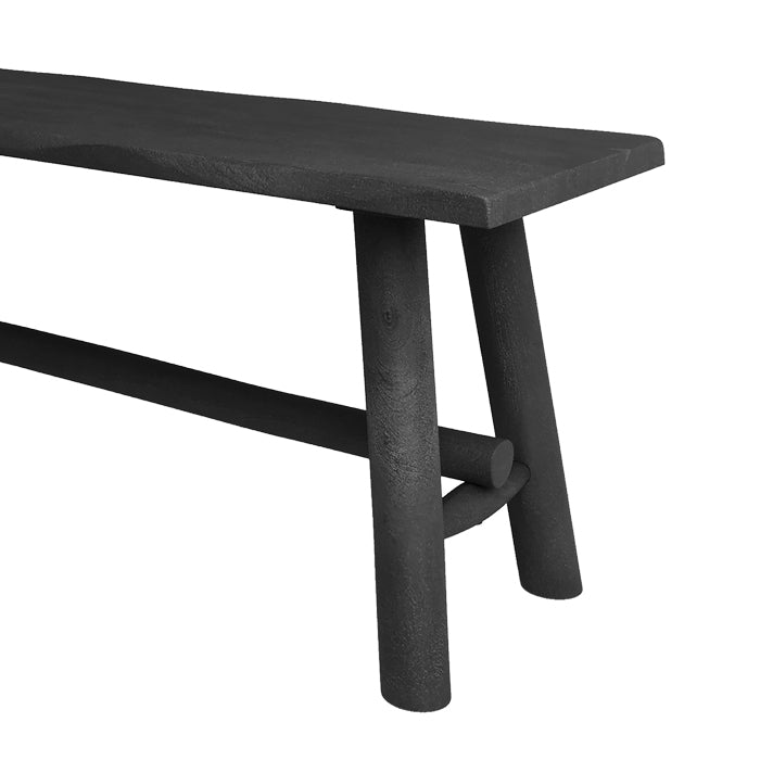 Banc noir Toxis 145 cm