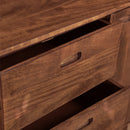 achat buffet rectangulaire bois fonce