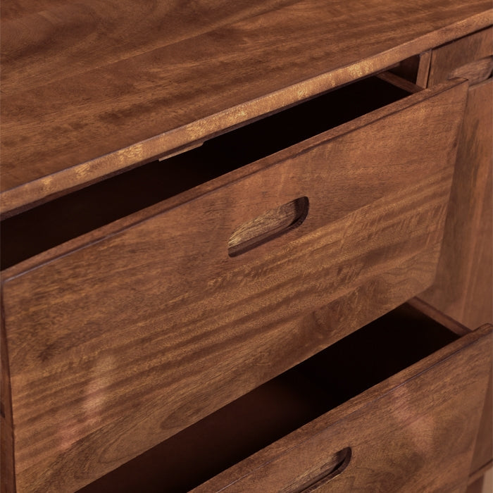 achat buffet rectangulaire bois fonce