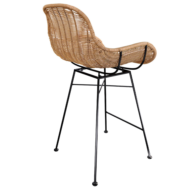 Set of 2 Carmela Bar Stools - Light Brown