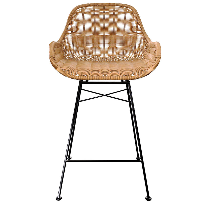 Set of 2 Carmela Bar Stools - Light Brown