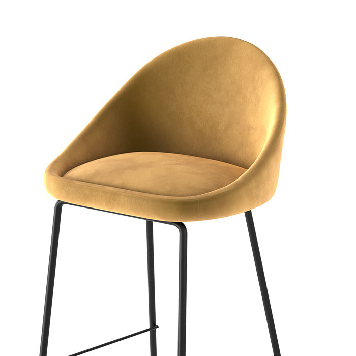 Set of 2 Misty Bar Stools - Yellow