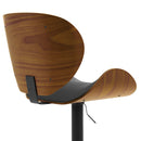 Chaise de bar noire Baudoin 63/84 cm