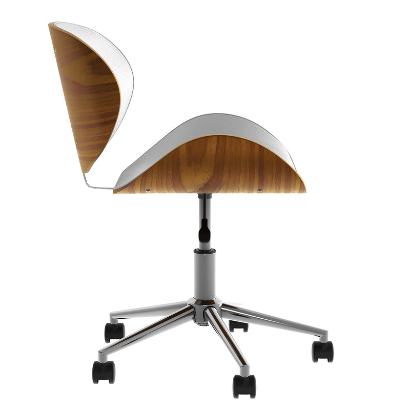 Chaise de bureau blanche Baudoin