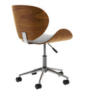Chaise de bureau blanche Baudoin