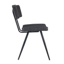 Chaise Texas grise / noire (lot de 2)