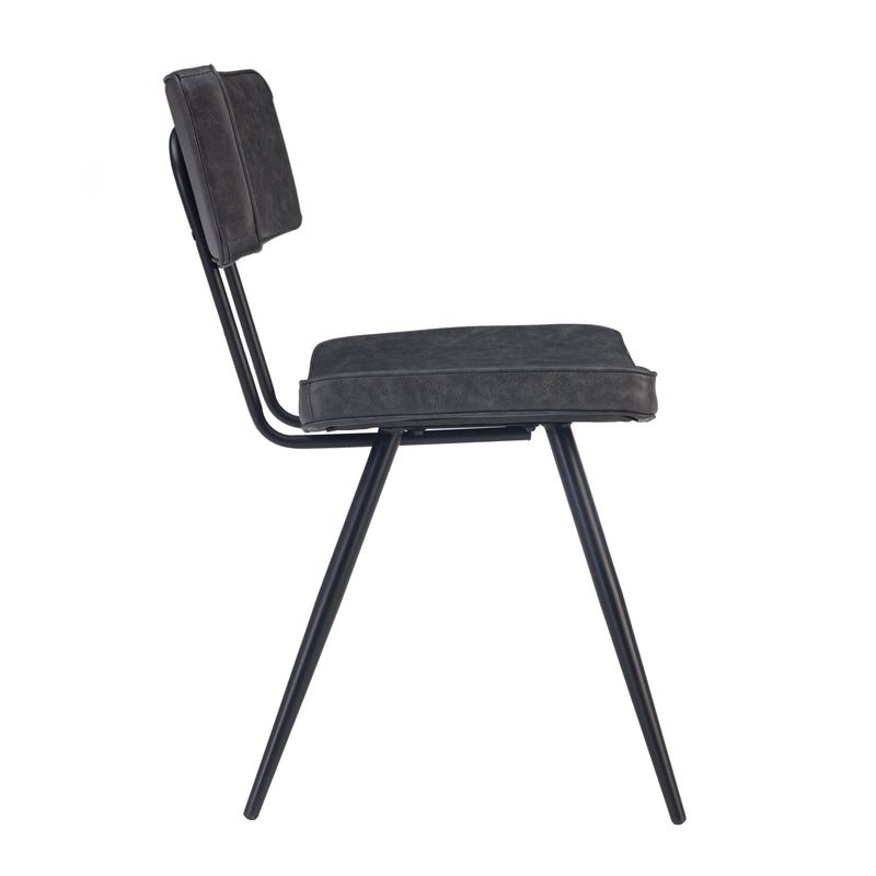 Chaise Texas grise / noire (lot de 2)