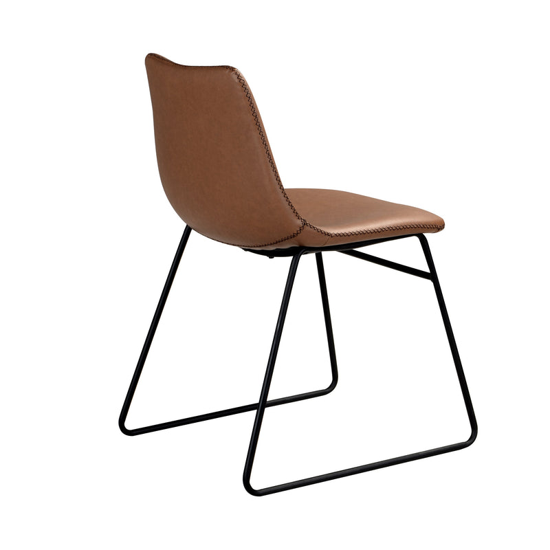 Set of 2 Gaspard Chairs - Brown