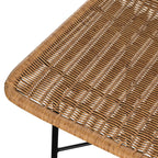 Mandya - Set of 2 Brown Resin Woven Bar Chairs