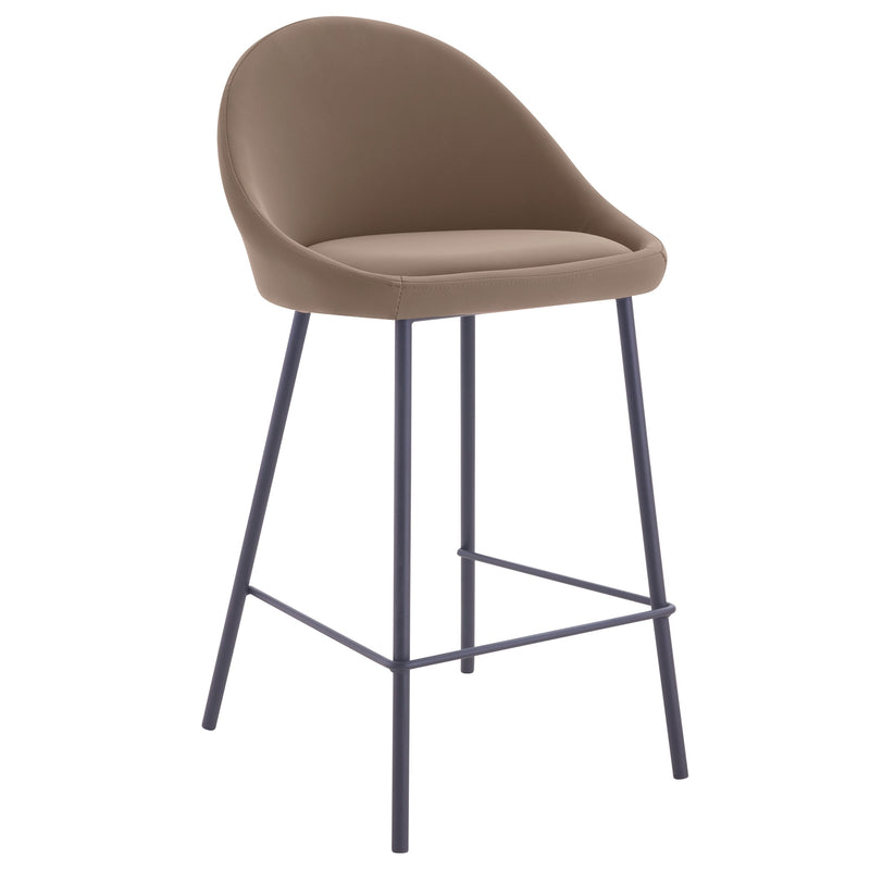 Chaise de bar mi-hauteur Misty marron 65cm (lot de 2)