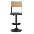 Set of 2 Clem Bar Stools - Light Brown