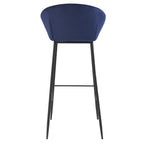 Marquise - Lot De 2 Chaises De Bar En Velours Bleu
