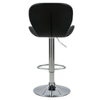Mazzia - Lot De 2 Chaises De Bar Réglables En Cuir Synthétique Noir