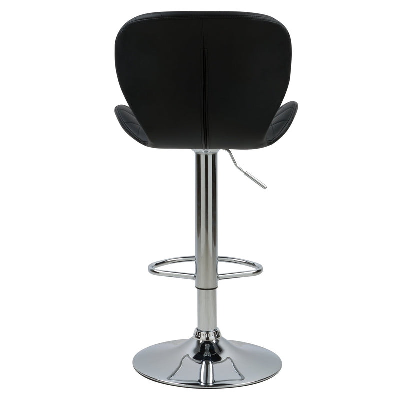 Chaise de bar noire Mazzia 53/74 cm (lot de 2)