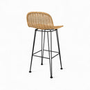 Chaise de bar Jigani naturelle 76 cm (lot de 2)