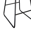 Chaise de bar mi-hauteur Yoshi noire 65.5 cm (lot de 2)