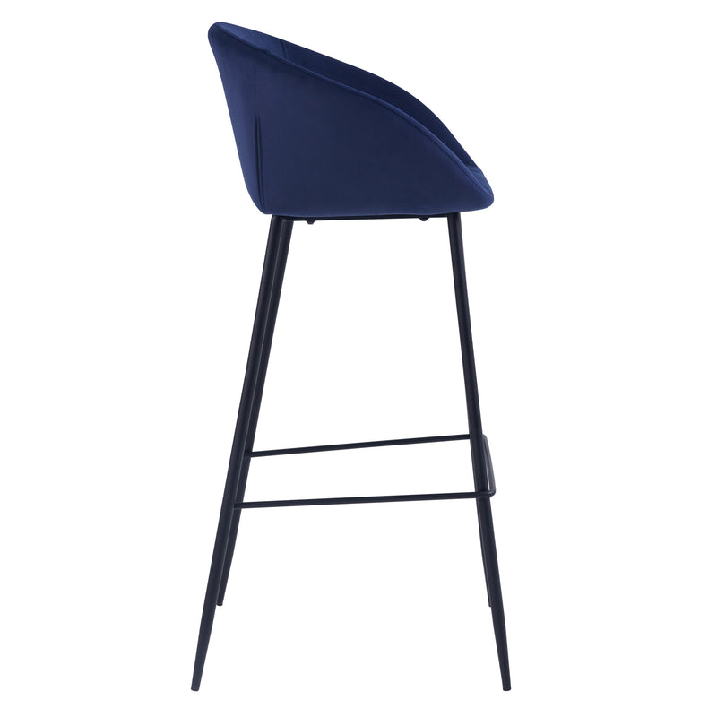 Set of 2 Marquise Bar Stools - Blue
